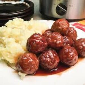 SMALL BBQ MEATBALLS SUPPER