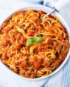 BOWL OF SPAGHETTI SUPPER